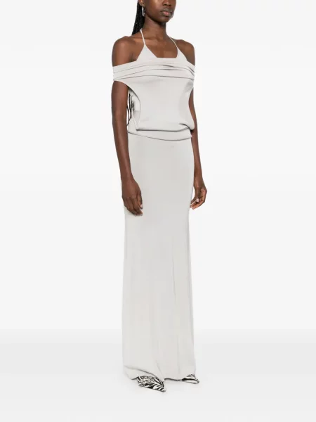 Rochie maxi Aya Muse de costum gri
