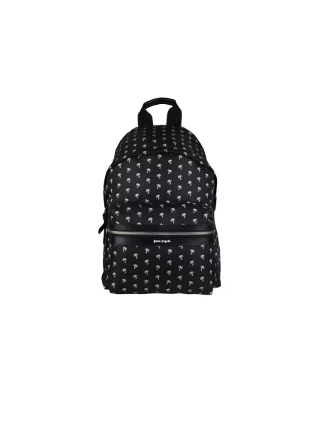 Plecak Palm Angels z nadrukiem czarny