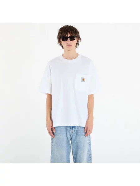 Тениска Carhartt WIP S/S Work Pocket T-Shirt UNISEX White XXL бяло