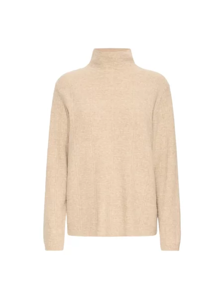 Dzianinowy sweter Ichi beżowy