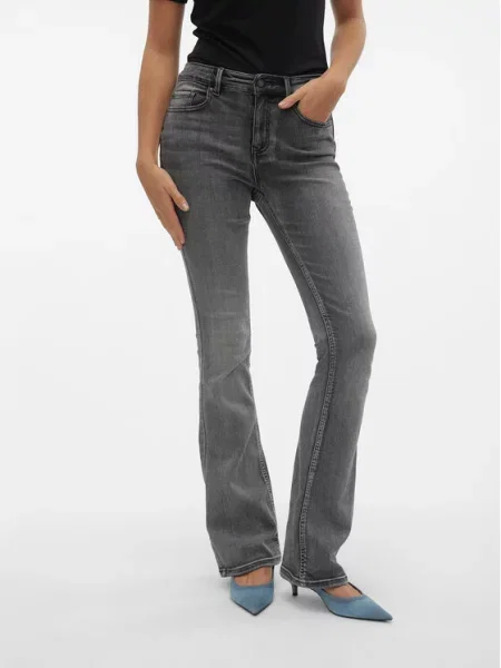Vero Moda Джинси Flash Flared Fit сірий