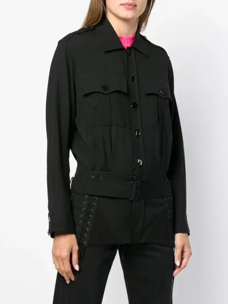 Šněrovací krajková bunda Jean Paul Gaultier Pre-owned černá