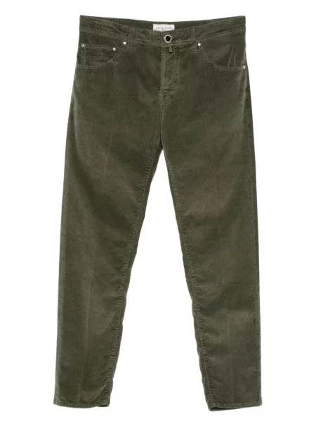 Manšestrové kalhoty Jacob Cohen zelené