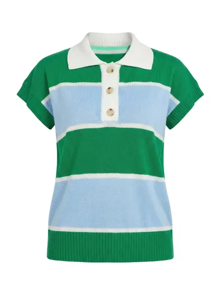 Imily Bela Pulover albastru deschis / verde alb