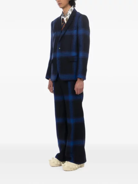 Vilnonis pledas švarkas Walter Van Beirendonck mėlyna