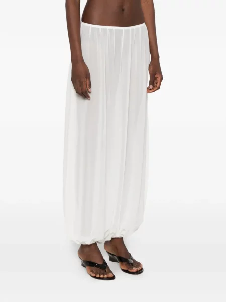 Pantaloni The Frankie Shop alb