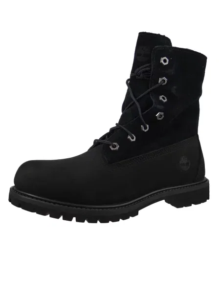 TIMBERLAND Šnurovacie členkové čižmy Authentic' čierna