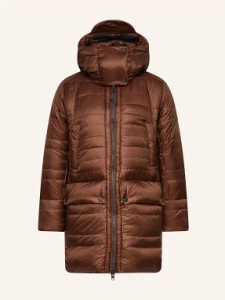Mammut Péřový Kabát Alps In Hooded hnědá