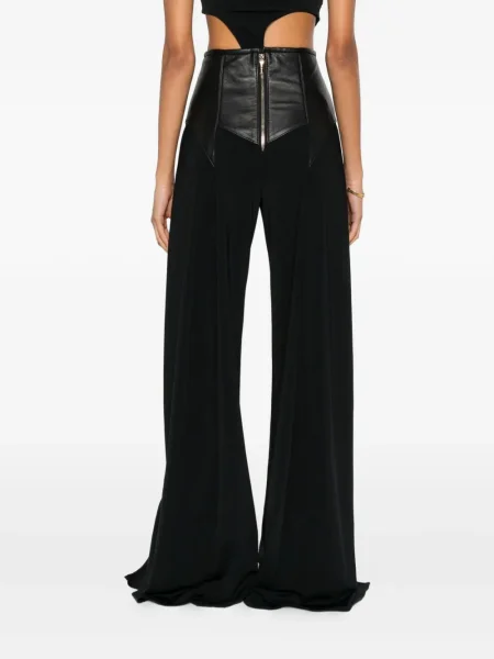 Pantaloni Mitiliane Couture din piele negru