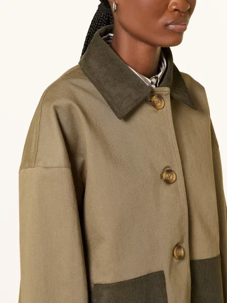 Barbour Bunda Cloverdale khaki / tmavě zelená