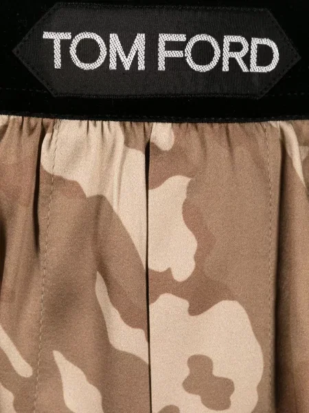 Boxeri Tom Ford cu model camuflaj maro