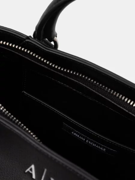 Bőrönd Armani Exchange fekete