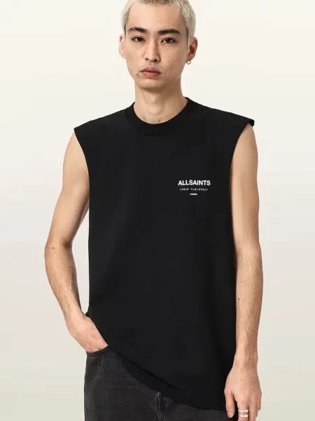 AllSaints tricou bărbătesc din UNDERGROUND negru
