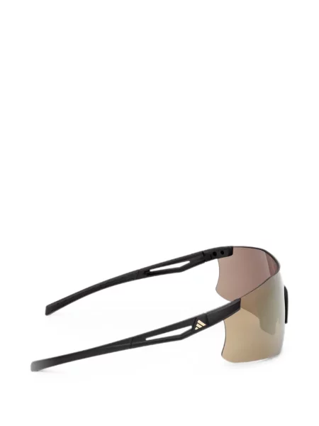 Ochelari de soare Adidas cu imprimeu geometric cu autograf alb