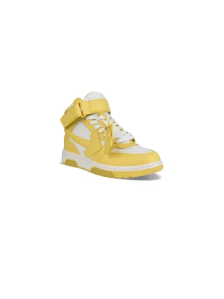 Sneakersy Off-white skórzane biznesowe białe