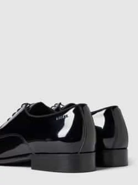 Buty derby ze skóry ze sznurowaniem model ‘SILVANO’ Digel czarny