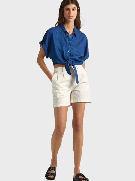 Джинсові шорти Pepe Jeans білі