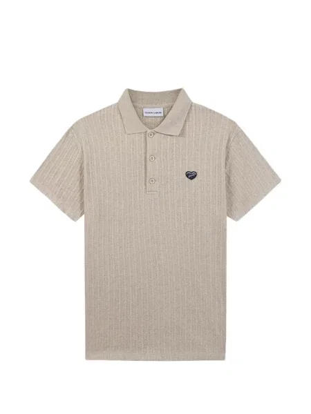 Tricou polo Maison Labiche cu motiv cu inimi