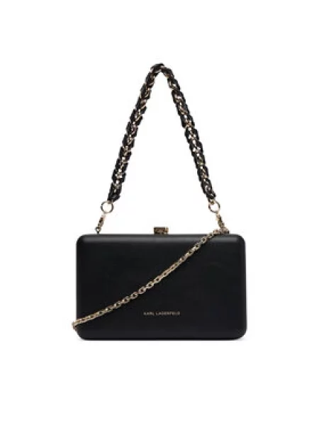 Karl Lagerfeld crossbody kabelka dámska z imitácie kože K/SOIREE čierna