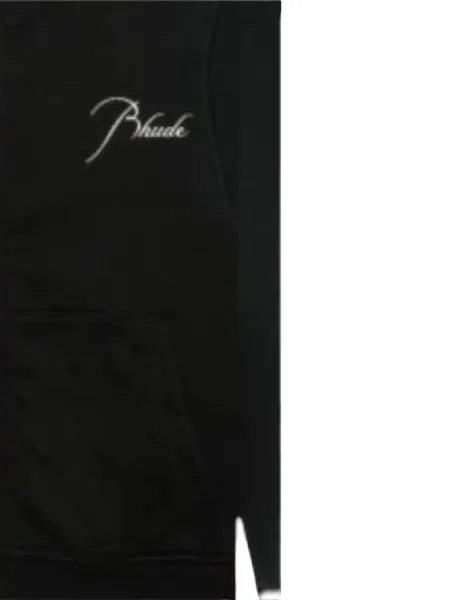 Hanorac cu glugă Rhude cu broderie negru