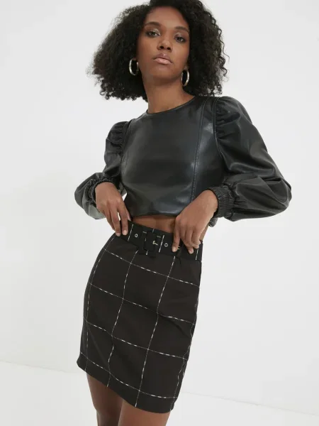 Fusta mini Trendyol negru