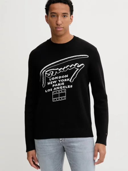 Tommy Jeans sweter czarny