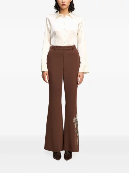Pantaloni Cinq A Sept evazate maro
