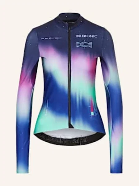 X-Bionic Termiczna Koszulka Kolarska Corefusion Ride schwarz fioletowa