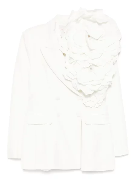 Blejzer Saiid Kobeisy s cvjetnim printom bijela