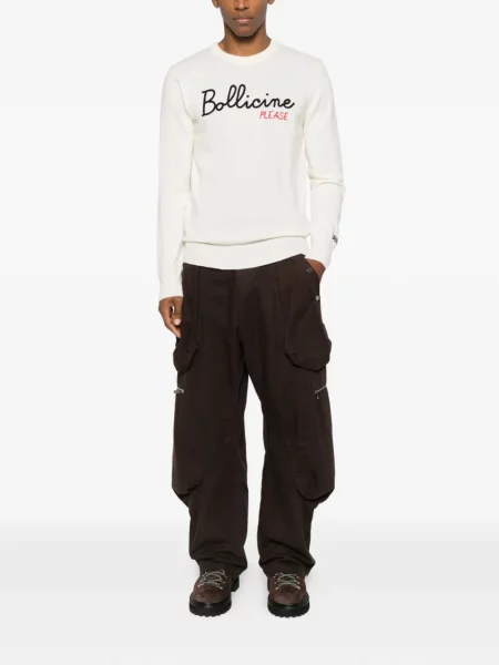 Pulover Mc2 Saint Barth cu broderie alb