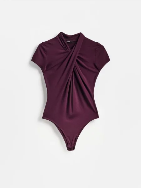 Reserved Body din majoritar modal violet-închis violet