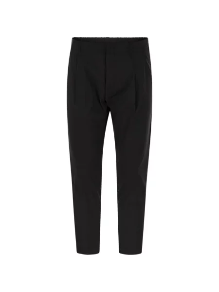 Mrkvové kalhoty Dondup černé