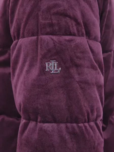 Prošiven jakna Lauren Ralph Lauren od samta crvena