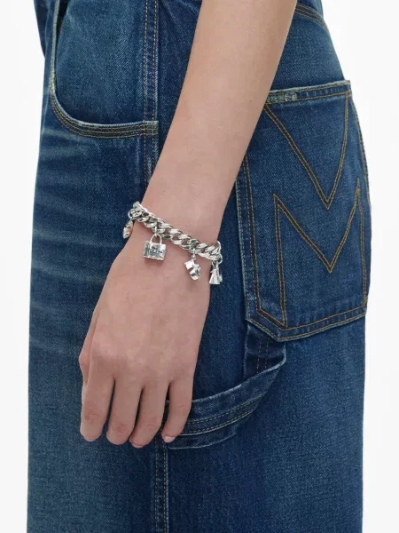Mini přívěsek Marc Jacobs stříbrný