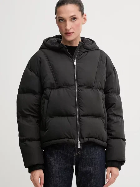 Iceberg geacă de puf de iarnă oversize negru