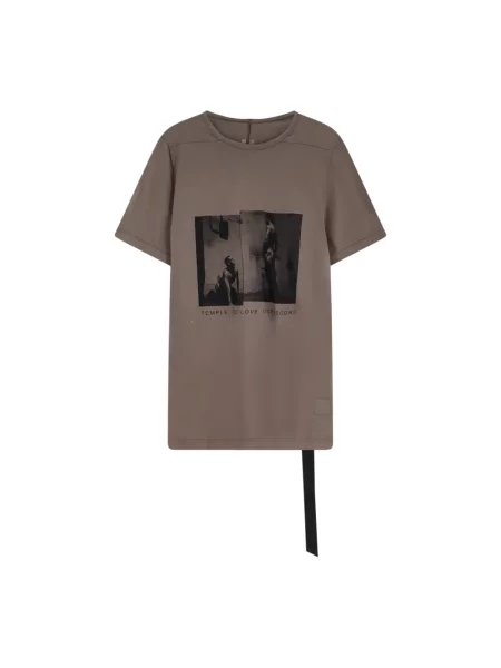 Koszulka Rick Owens z krótkim rękawem szara
