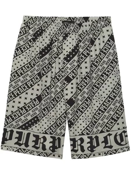 Bermudy Purple Brand šedé