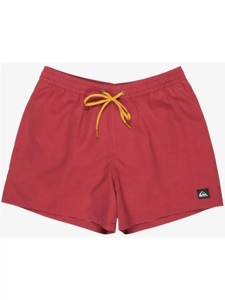 Kąpielówki Quiksilver Everyday Solid Volley 15 ciemne pomarańczowe XS czerwone