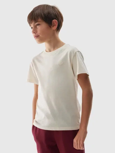 4F JUNIOR T-shirt unisex biały
