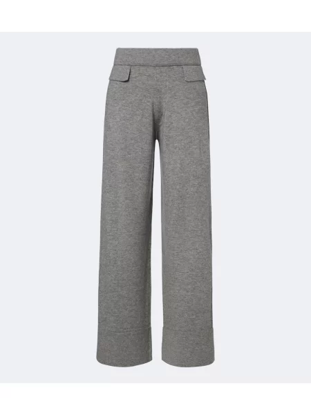 Pantaloni Jardin Des Orangers de lână gri