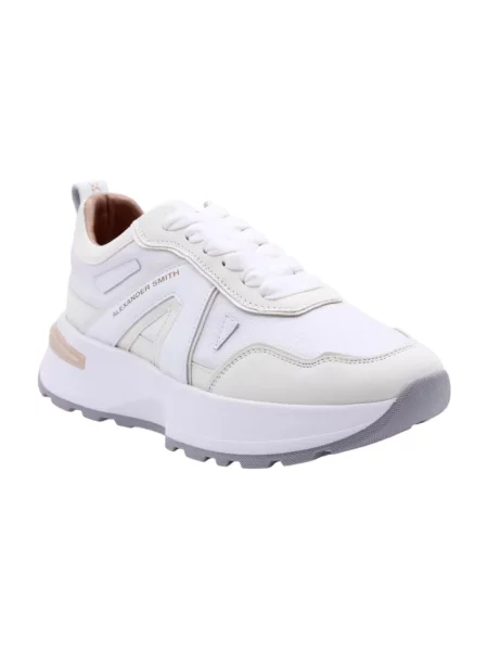 Sneakersy Alexander Smith białe