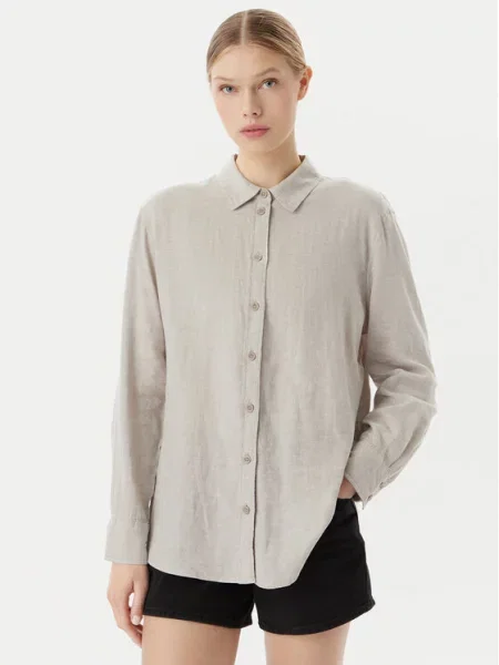 Vero Moda Πουκάμισο Linn γκρι