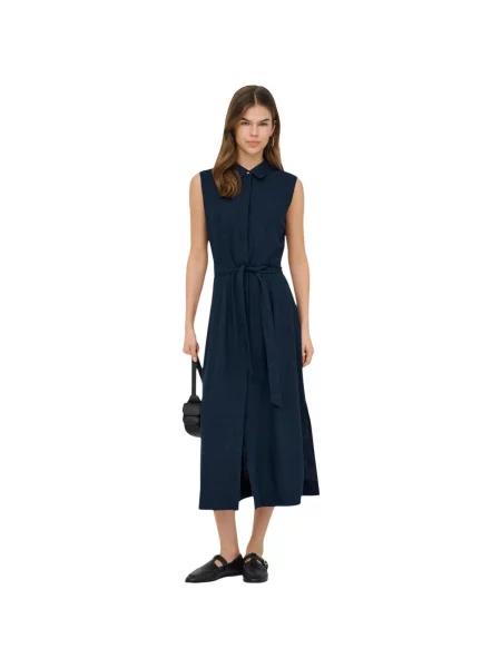 Rochie tip cămașă Only de in de costum albastru