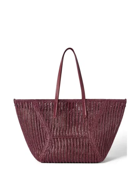 Geantă Brunello Cucinelli tricotate roșu