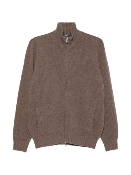 Cardigan Fedeli tricotate maro