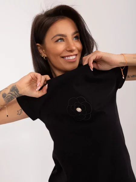 Bluzka Fashionhunters czarna
