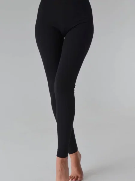 Женские леггинсы с высокой посадкой чорні