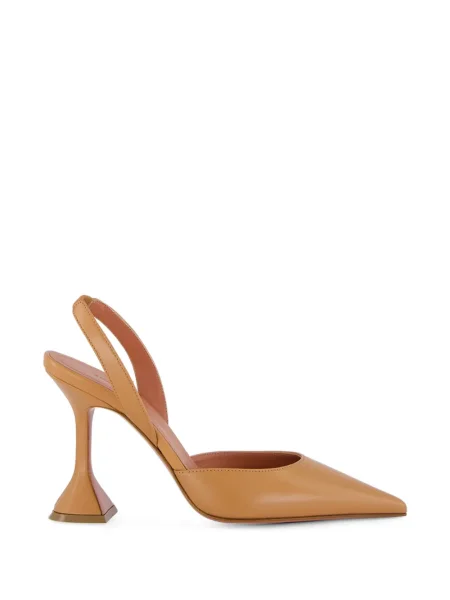 Pantofi cu toc Amina Muaddi din piele slingback