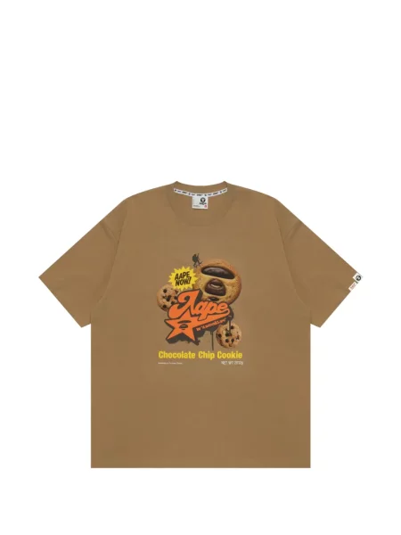 Tricou Aape By A Bathing Ape cu imagine maro