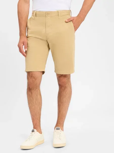 Szorty chinosy o kroju slim fit z mieszanki bawełny model ‘SCANTON’ Tommy Jeans beżowe